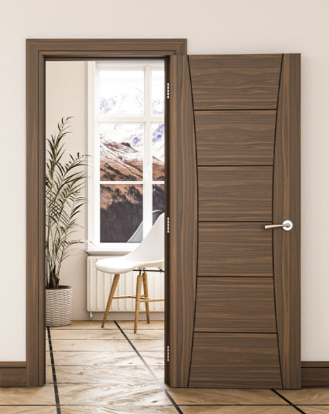 Pamplona Fully Finished Walnut FD30 Fire Door 🔥