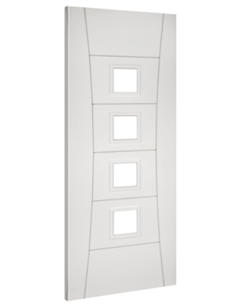 Pamplona White Primed Glazed FD30 Fire Door🔥