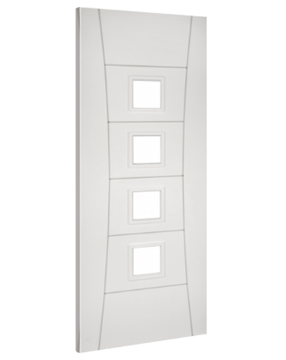 Pamplona White Primed Glazed FD30 Fire Door🔥