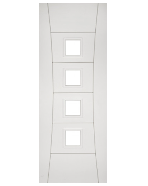 Pamplona White Primed Glazed FD30 Fire Door🔥