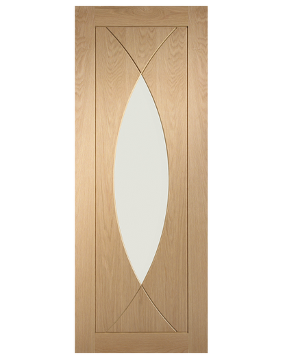 Pesaro Pre-Finished Internal Oak Door with Clear Glass