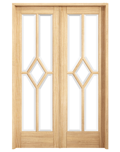 Reims W4 Room Divider Fully Finished Oak