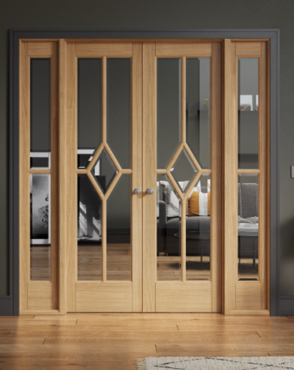 Reims W6 Room Divider Fully Finished Oak