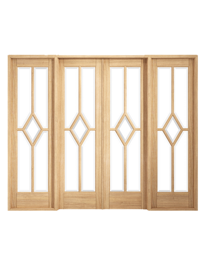 Reims W8 Room Divider Fully Finished Oak