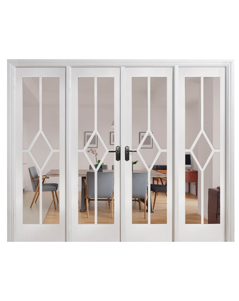 Reims W8 Room Divider White Primed