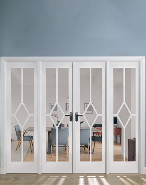 Reims W8 Room Divider White Primed
