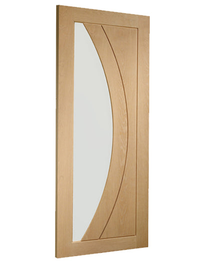 Salerno Internal Oak Pre-Finished Door with Clear Glass🔥