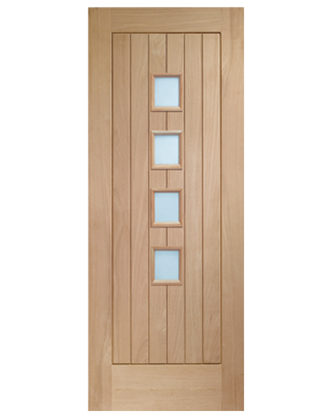 Suffolk Original 4 Light Unfinished Oak with Obscure Glass