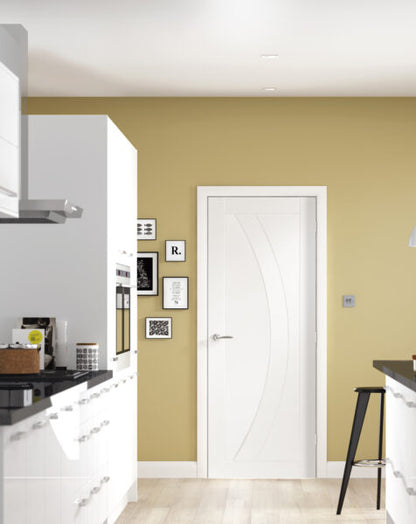 Salerno Internal White Primed Door