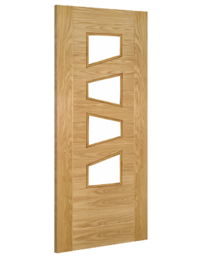 Seville Fully Finished Oak Glazed 4L Slanted