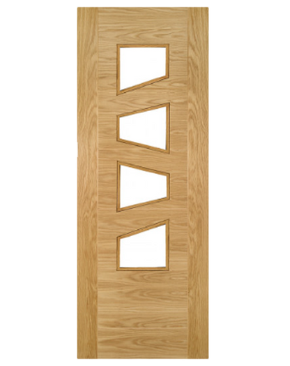 Seville Fully Finished Oak Glazed 4L Slanted