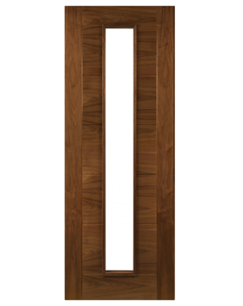 Seville Fully Finished Walnut Glazed 1L FD30 Fire Door 🔥