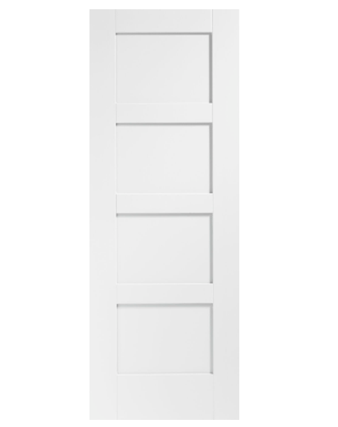Shaker 4 Panel Internal White Primed Door