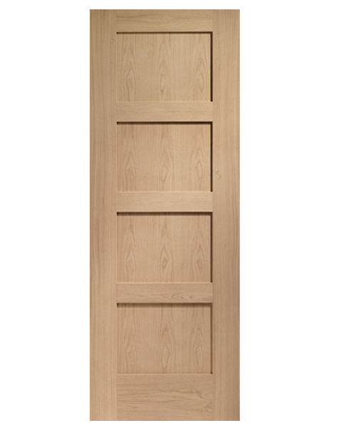 Shaker 4 Panel Fully Finished Internal Oak FD30 Fire Door🔥