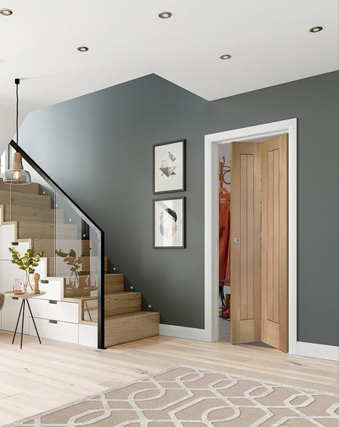 Suffolk Bi-Fold Unfinished Oak Door