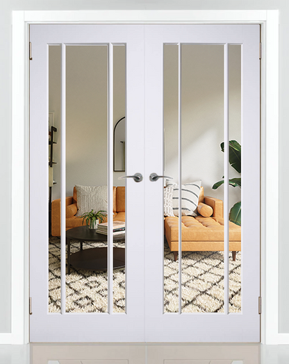 Lincoln White Primed Glazed 3L Rebated Pair