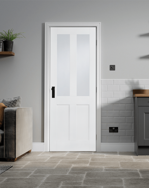 London Clear Glazed 2L White Primed