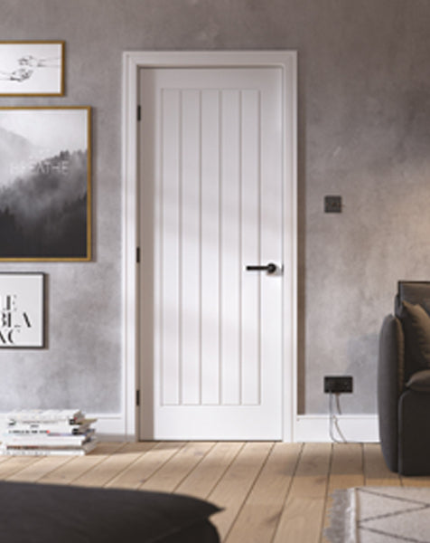 Mexicano White Primed FD30 Fire Door