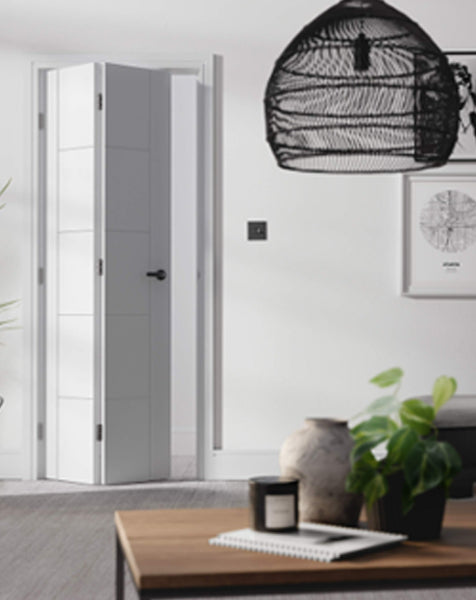 Vancouver 5P White Primed Bi-Fold