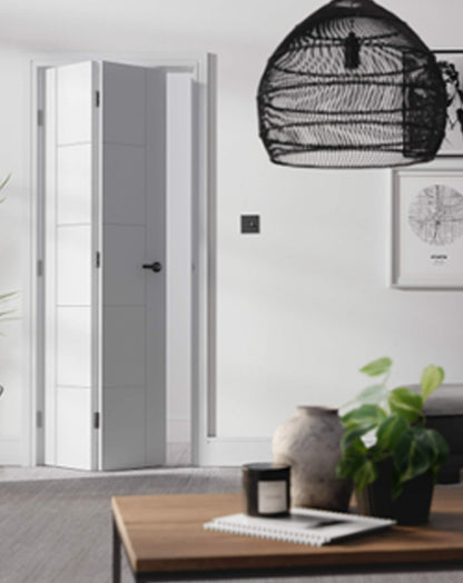 Vancouver 5P White Primed Bi-Fold
