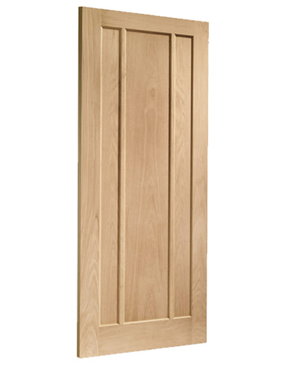 Worcester 3 Panel Unfinished Oak FD30 Fire Door🔥