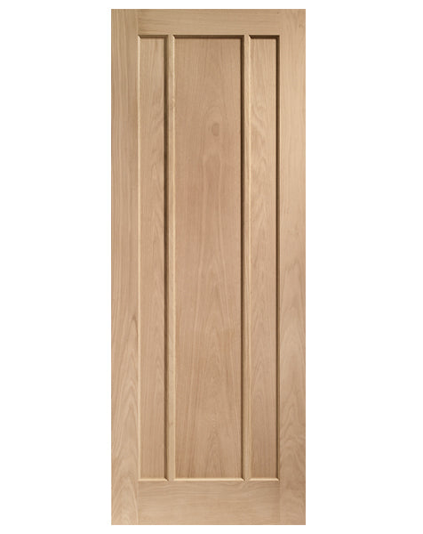 Worcester 3 Panel Unfinished Oak FD30 Fire Door🔥